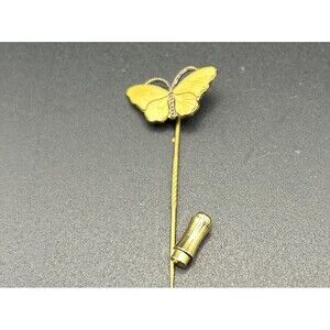 OPRO Butterfly Stickpin Sterling Silver Pin Enamel Estate Jewelry Vtg Norway